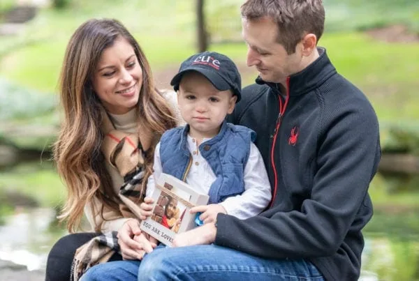 a family impacted by childhood cancer