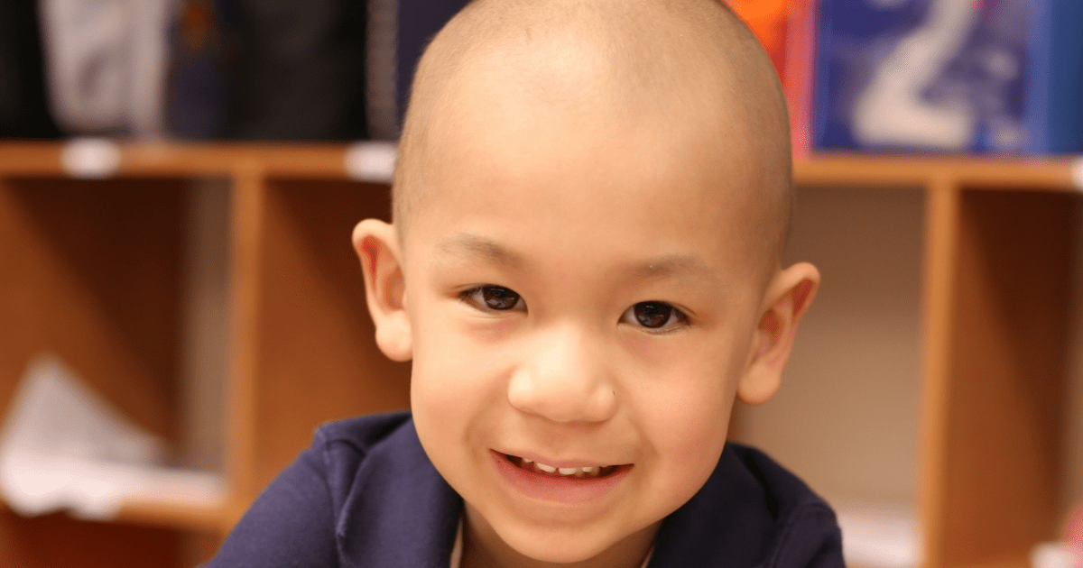young Edward, a recipient of personalized cancer medicine