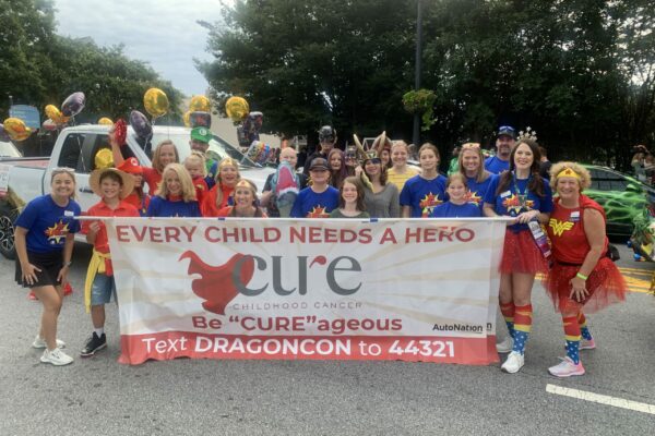 Dragon Con Parade with CURE Banner