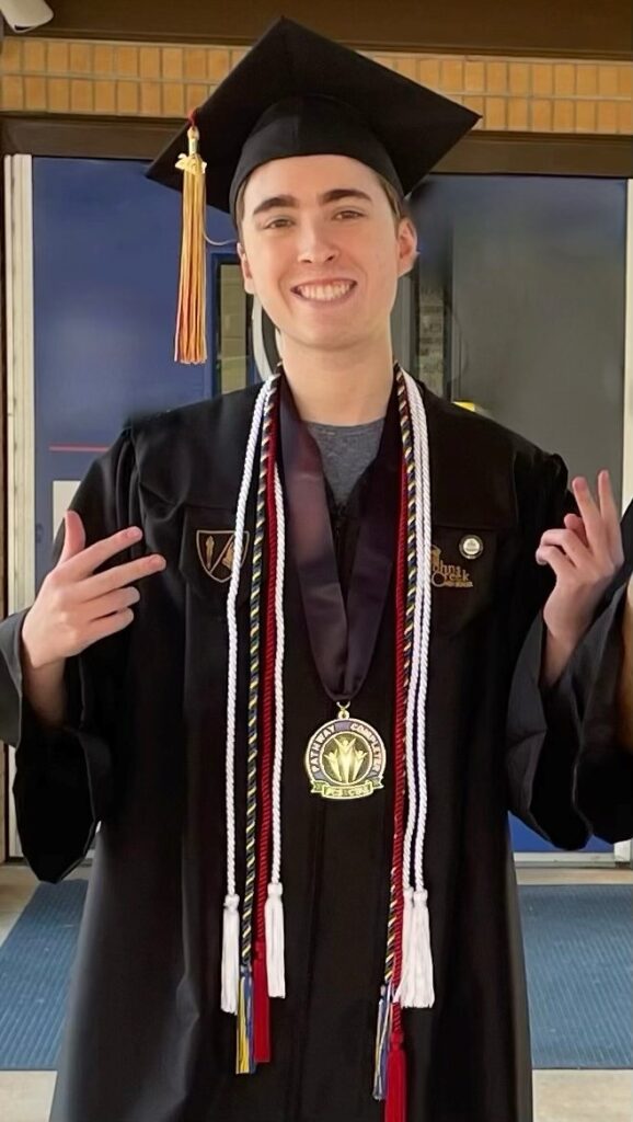 Daniel Morgan at graduation