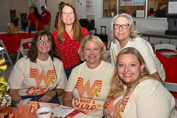 Group of women at CURE Childhood Cancer gathering in Bryan County.